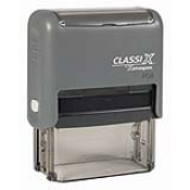 P08<br>ClassiX Self-Inking<br>Message Stamp<br>3/4" x 1-7/8"