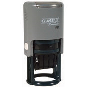 P37<br>ClassiX Self-Inking<br>Round Date Stamp<br>1" Diameter