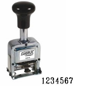 40242<br>Self-Inking<br>Automatic Number Stamp<br>Size: 1 / 7-Band