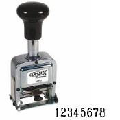 40244<br>Self-Inking<br>Automatic Number Stamp<br>Size: 1 / 8-Band