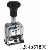 40246<br>Self-Inking<br>Automatic Number Stamp<br>Size: 1 / 10-Band