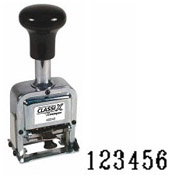 40250<br>Self-Inking<br>Automatic Number Stamp<br>Size: 2 / 6-Band