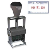 40310<br>Steel Self-Inking<br>Message Date Stamp<br>"FAXED"