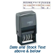 40330<br>Plastic Self-Inking<br>Message Date Stamp<br>REC'D/PAID/FAXED