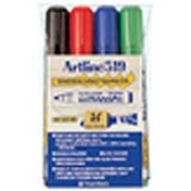 47386<br>(ASSORTED) EK-519<br>Artline Dry Safe<br>Whiteboard Markers 4PK
