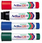 EK-130<br>Artline "Extra Wide"<br>Permanent Markers<br>30.0mm Chisel Tip