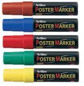 EPP-12<br>Artline Poster Markers<br>12.0mm Chisel Tip